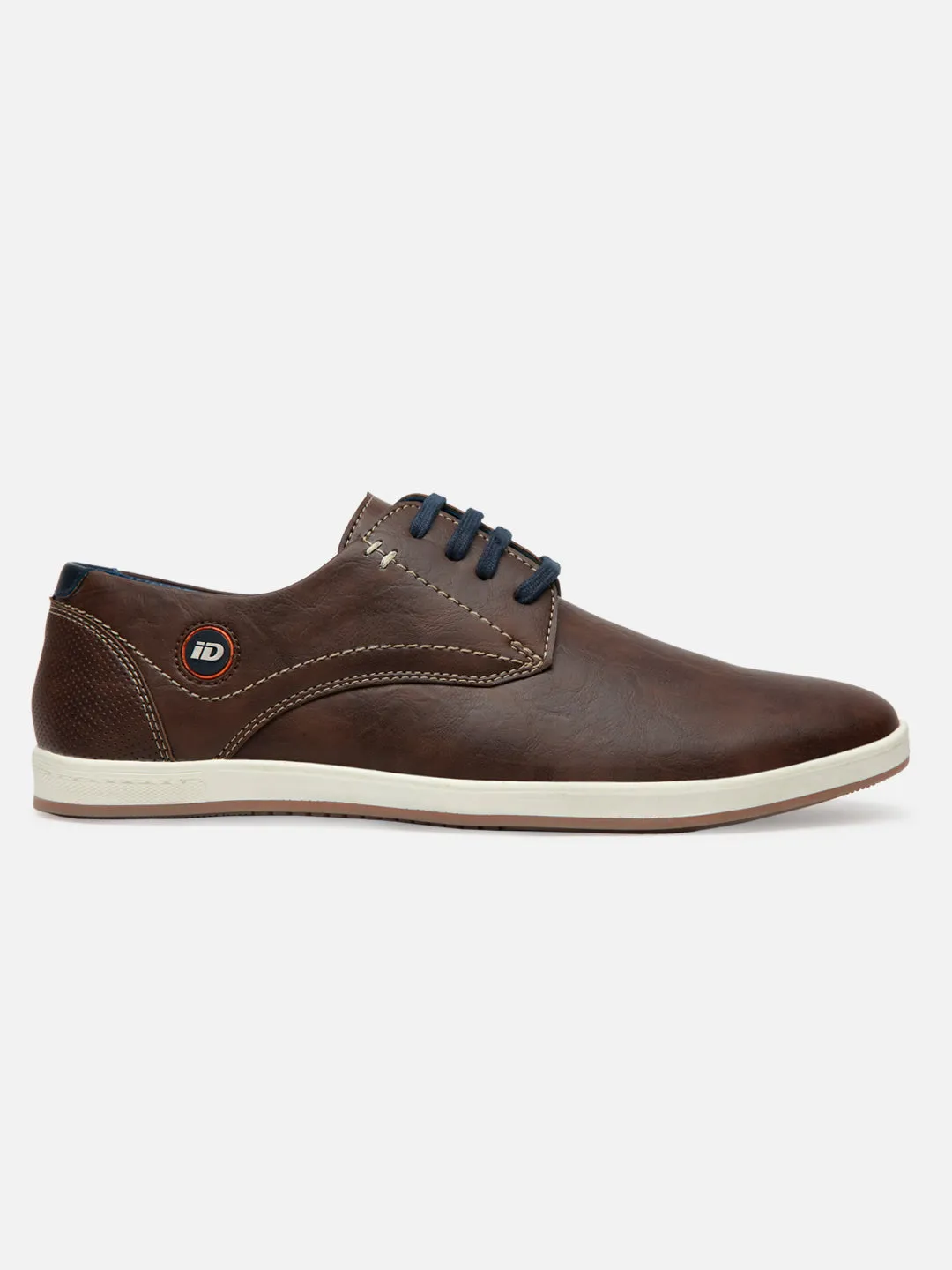 Men's Brown Regular Toe Lace Up Casual (IX1012)