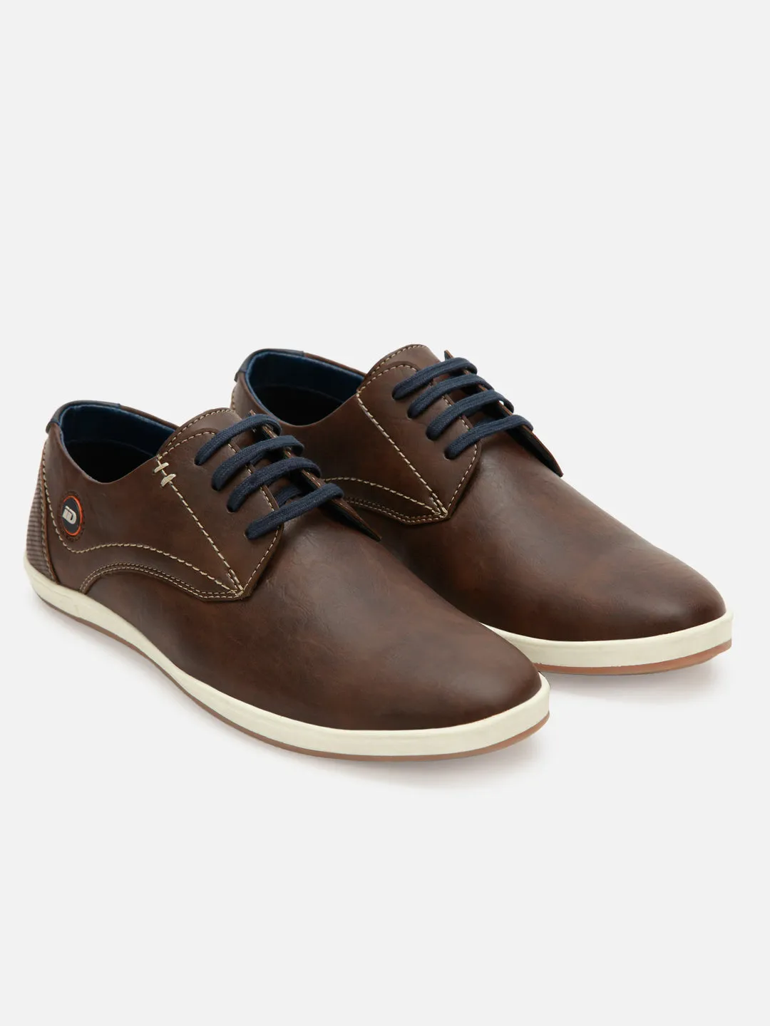 Men's Brown Regular Toe Lace Up Casual (IX1012)