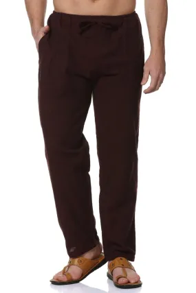 Men's Lounge Pant | Maroon | Fits Waist Size 28" to 36"