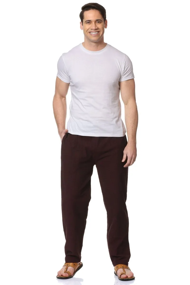 Men's Lounge Pant | Maroon | Fits Waist Size 28" to 36"