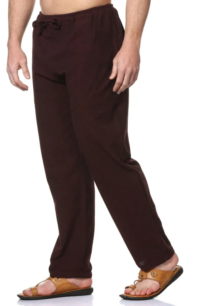 Men's Lounge Pant | Maroon | Fits Waist Size 28" to 36"