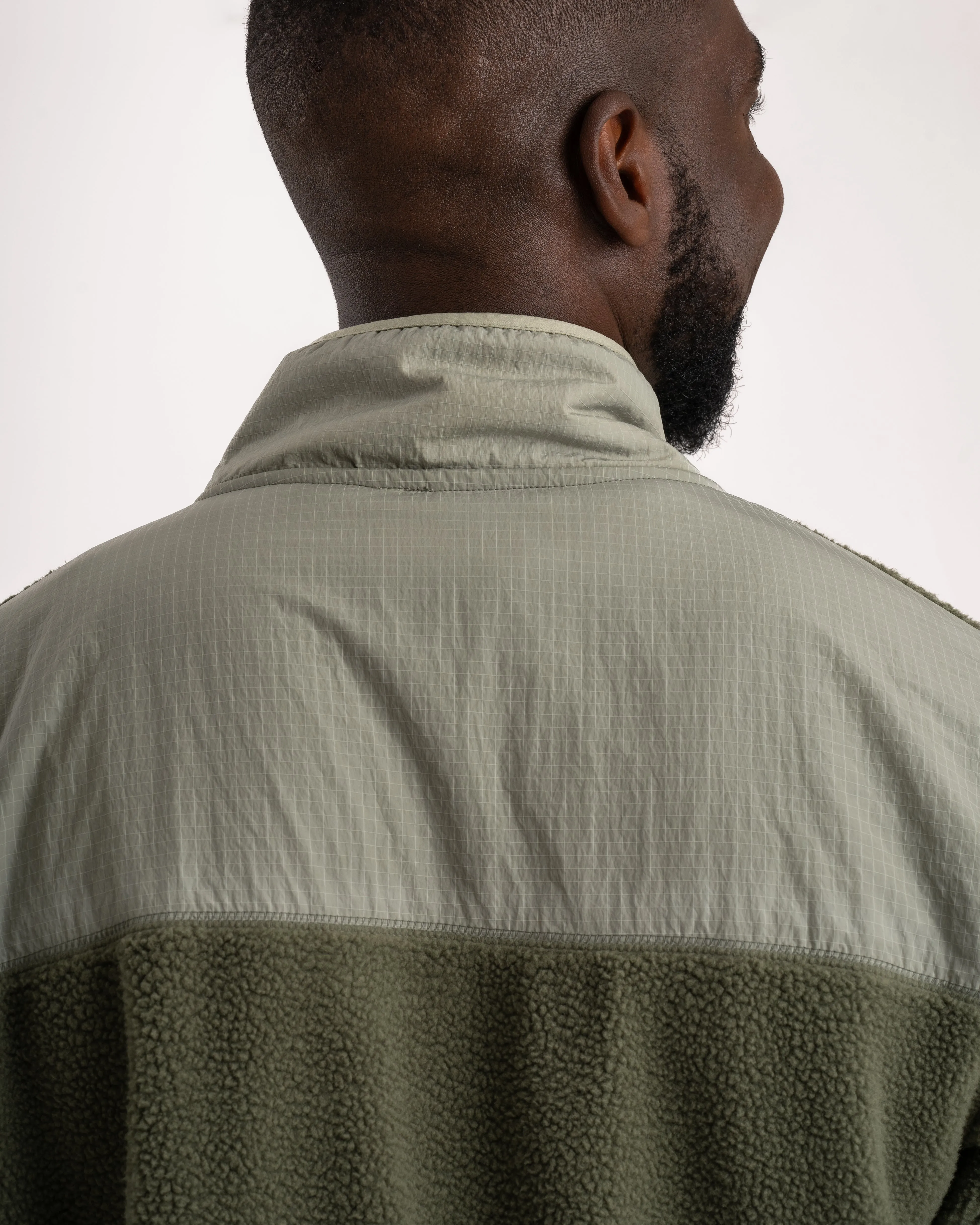 Mens Outdoor Fleece Jacket - Oakmoss