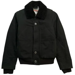 Men's Sherpa Collar Jacket Black Size IT 50 / L