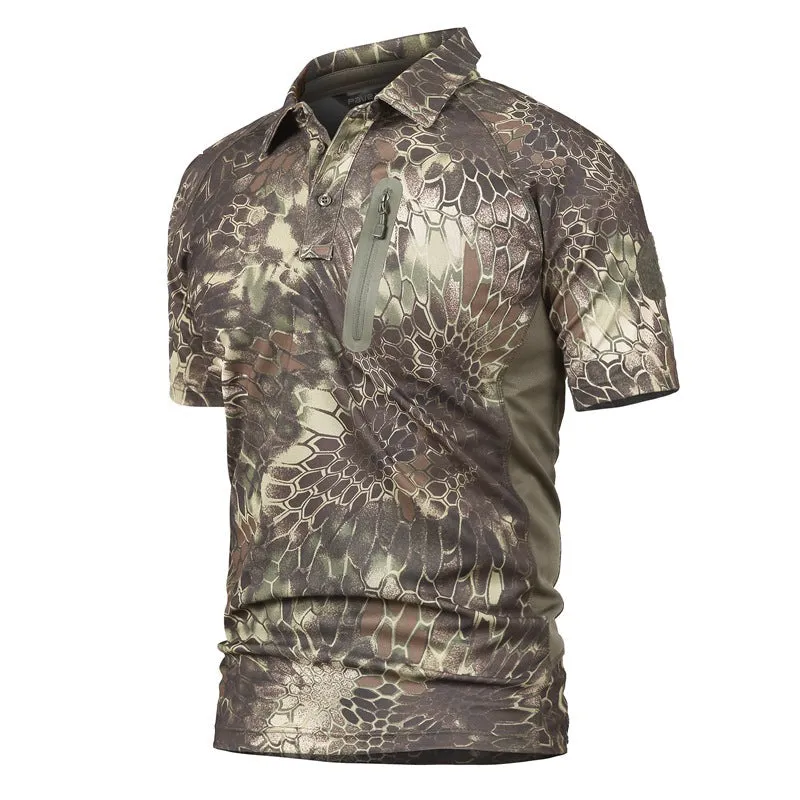 Men's Short Sleeve Quick Dry Battle Top kahki