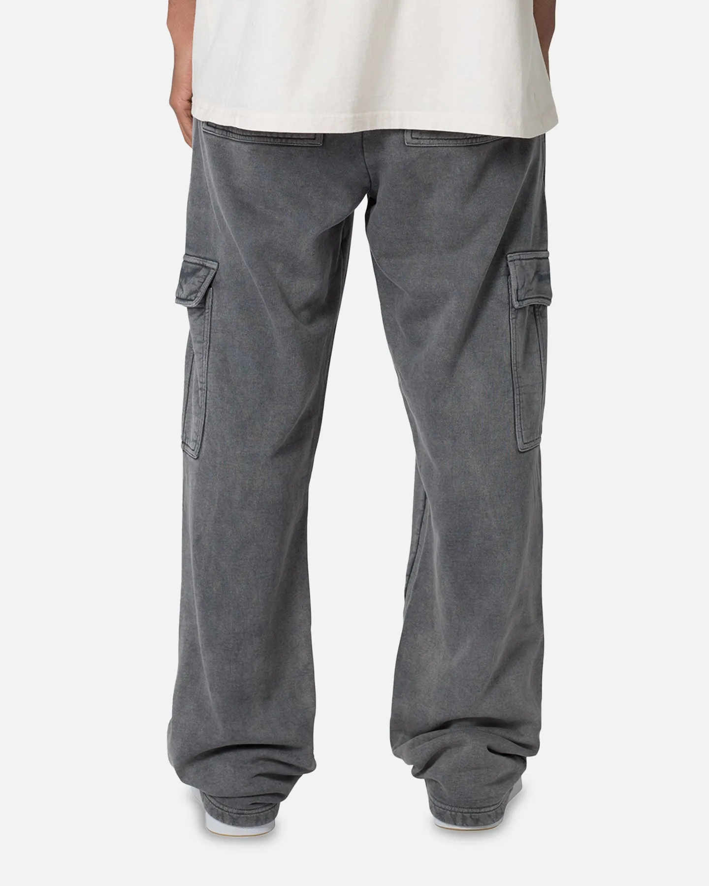 MNML Washed Relaxed Cargo Sweatpants Black