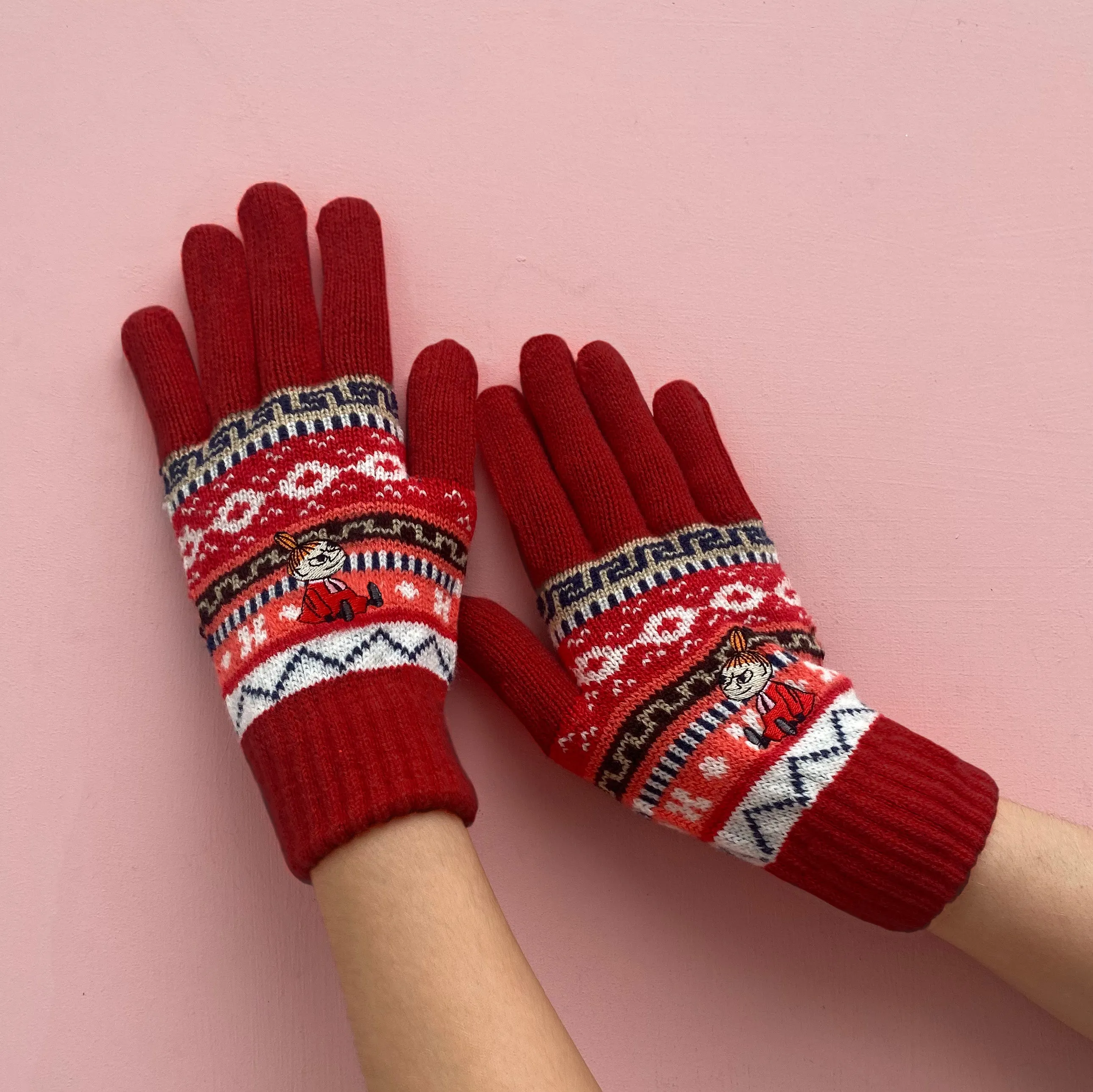 Moomin Fair Isle Little My Gloves