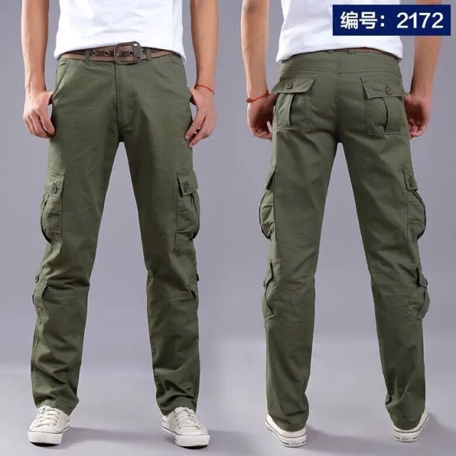 Multi-Pocket Casual Pants Men Military Tactical Joggers Cargo Pants Men's Outdoor Hiking Trekking Sweatpants Male Hip Hop Bottom