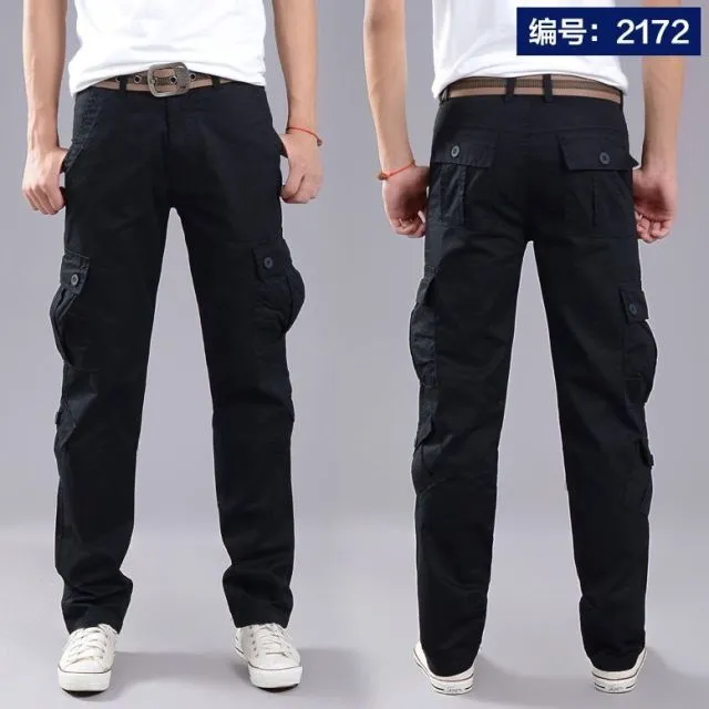 Multi-Pocket Casual Pants Men Military Tactical Joggers Cargo Pants Men's Outdoor Hiking Trekking Sweatpants Male Hip Hop Bottom