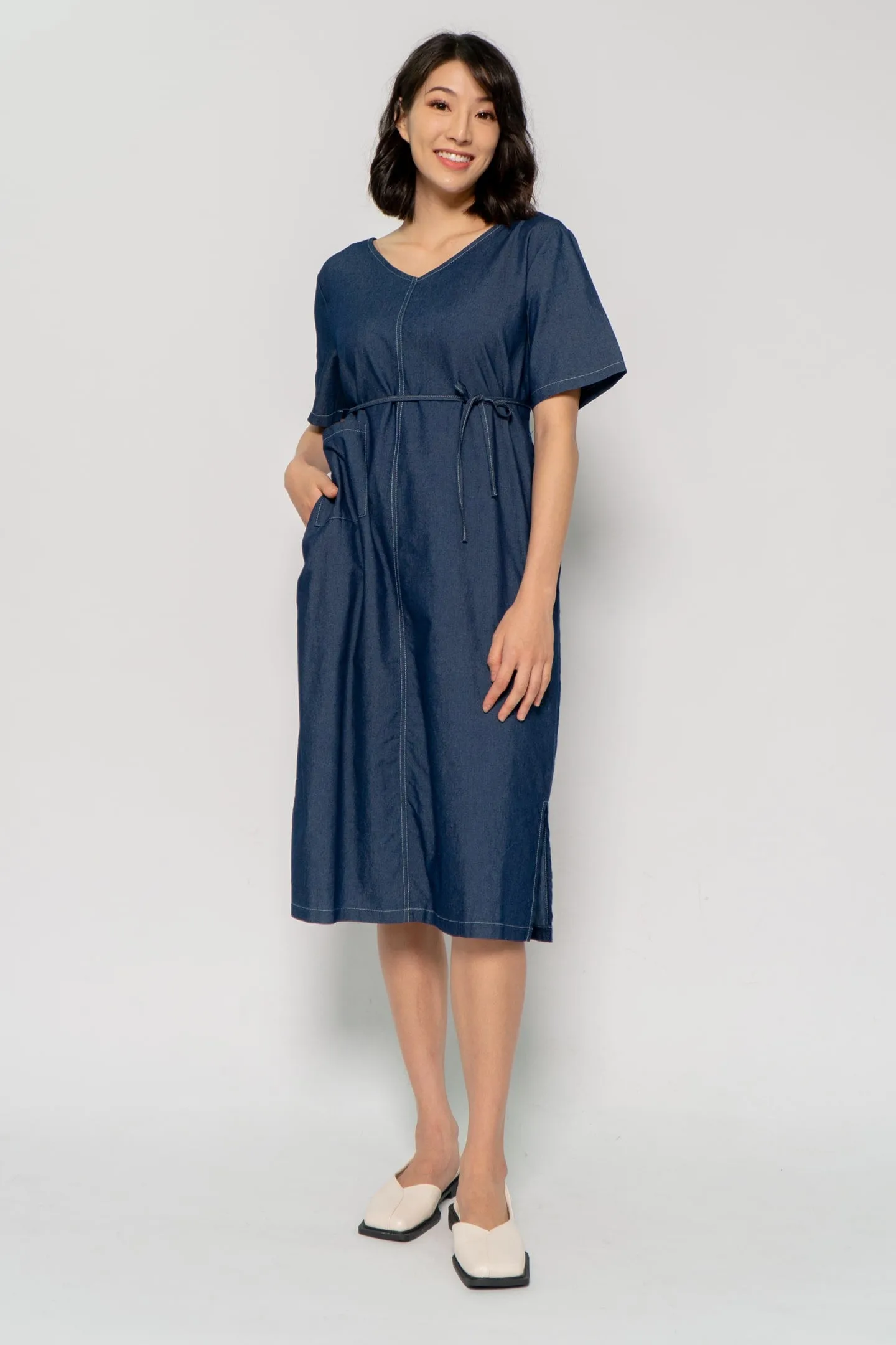 Owen Dress in Denim