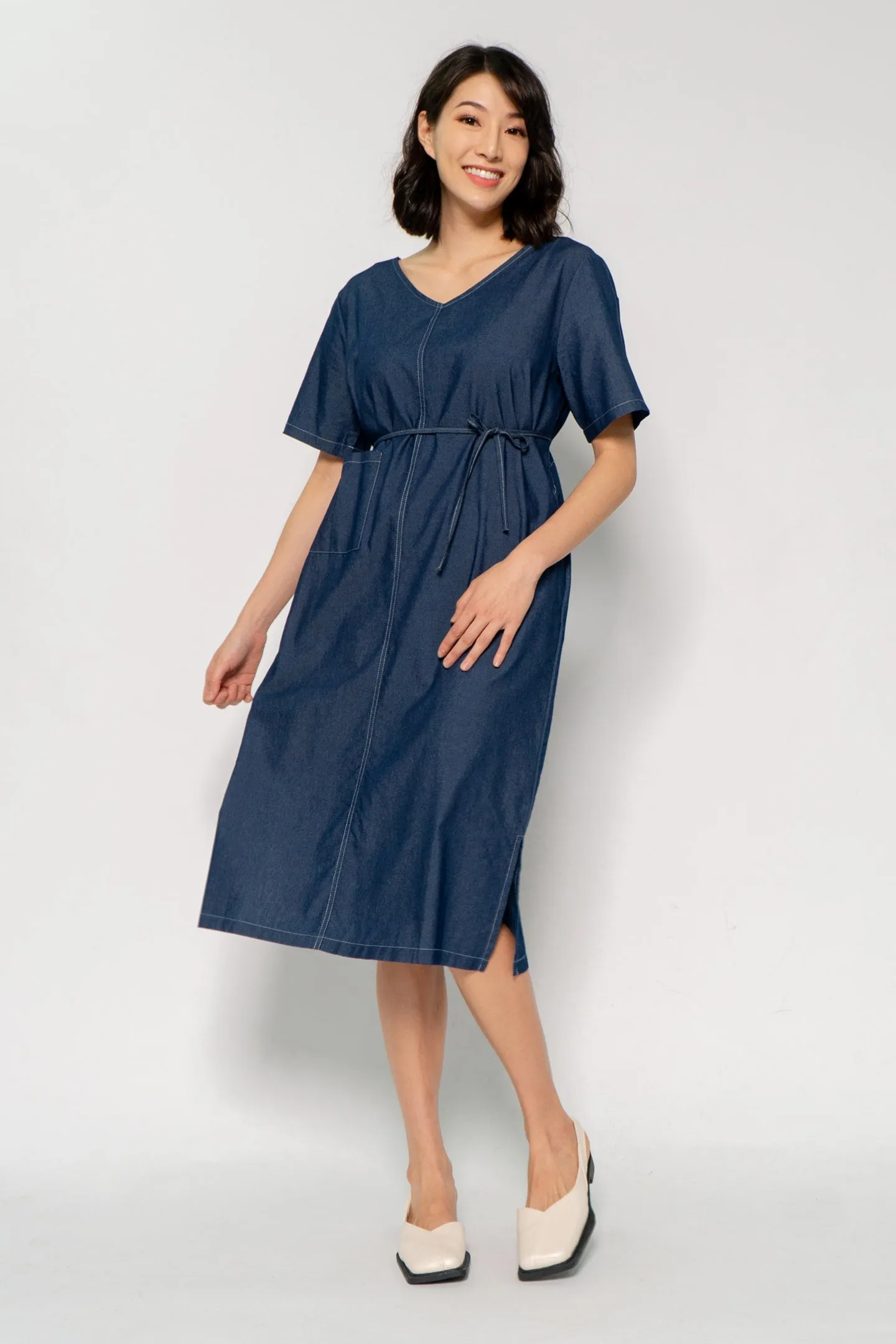 Owen Dress in Denim