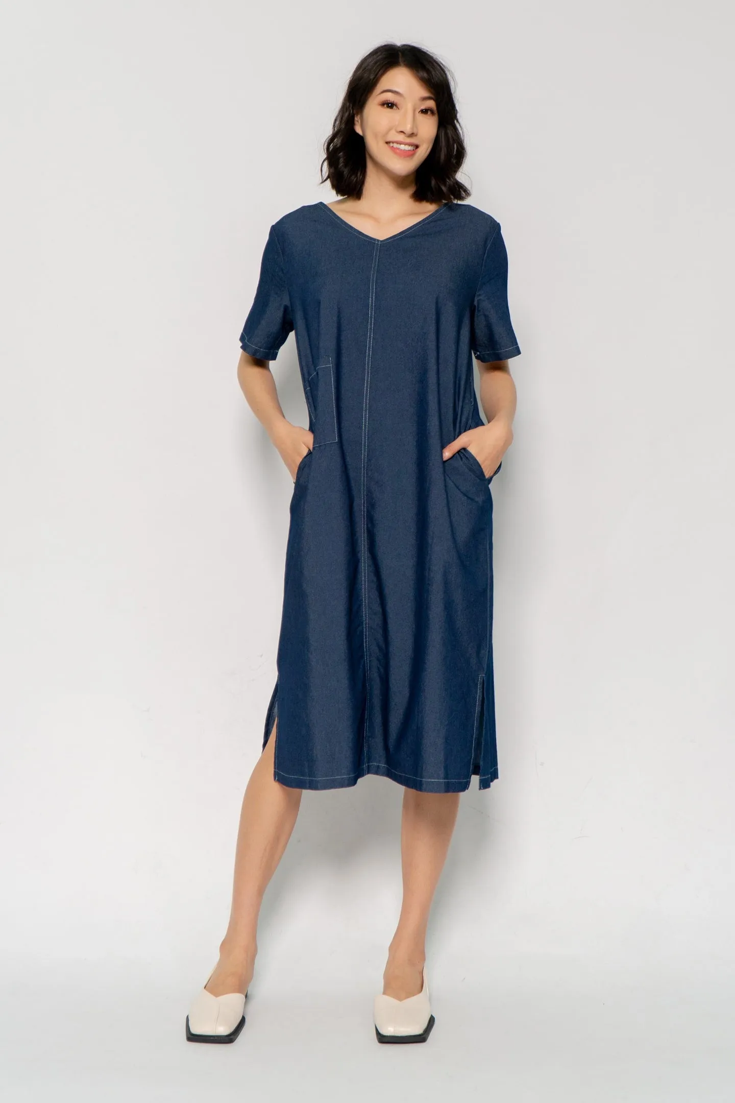 Owen Dress in Denim