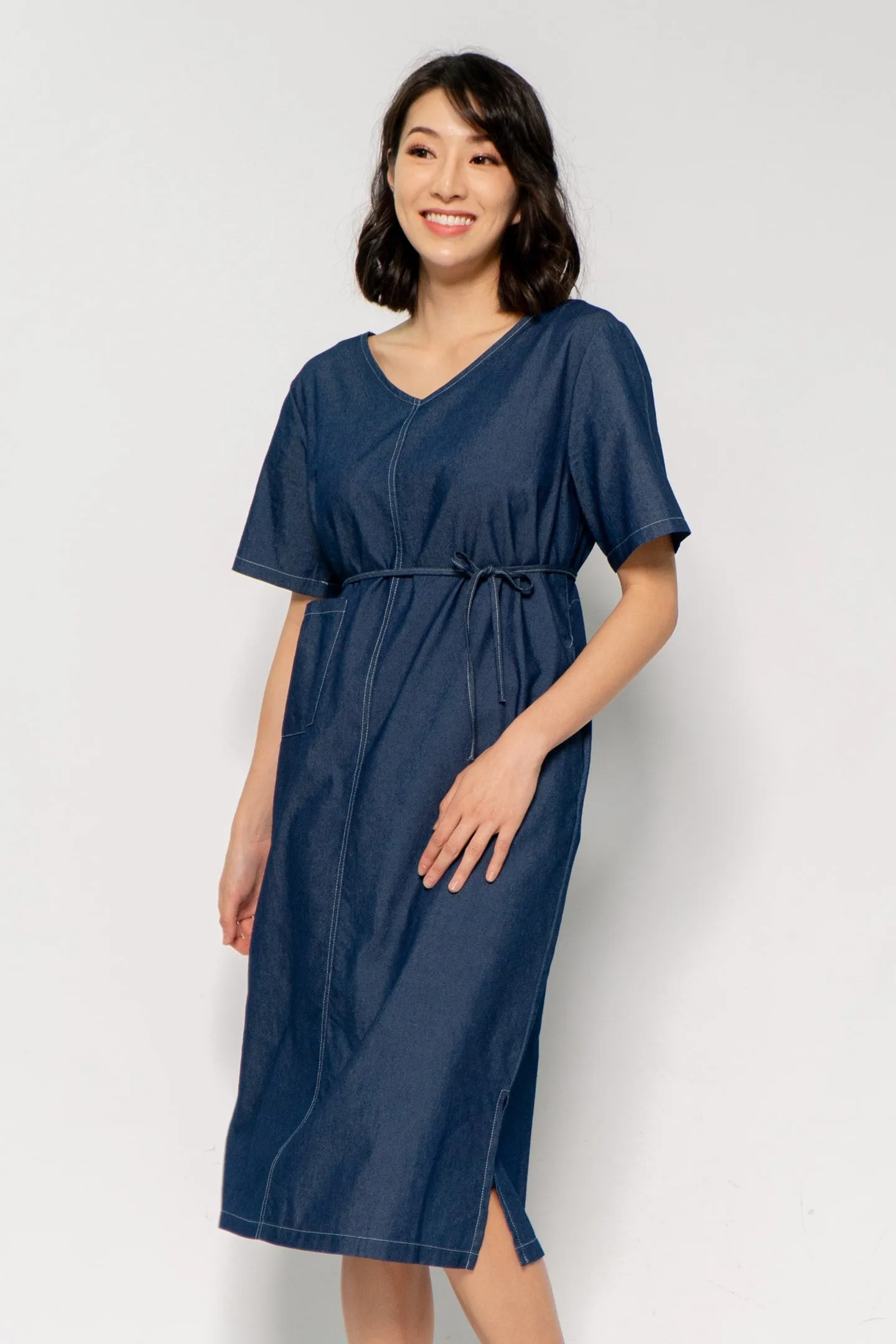 Owen Dress in Denim