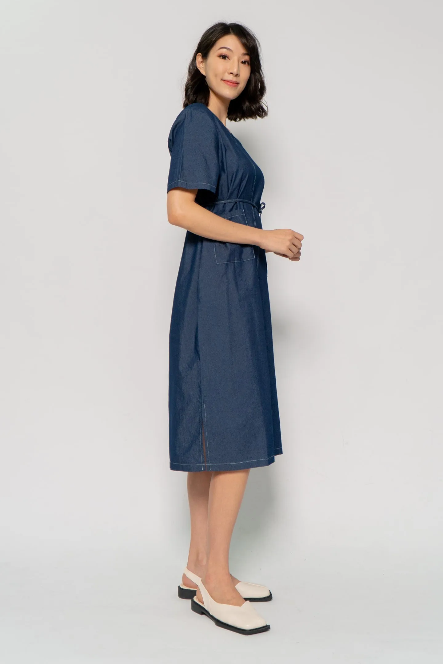 Owen Dress in Denim