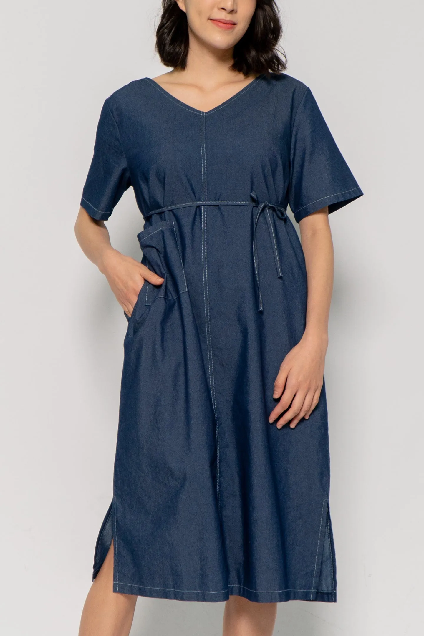 Owen Dress in Denim