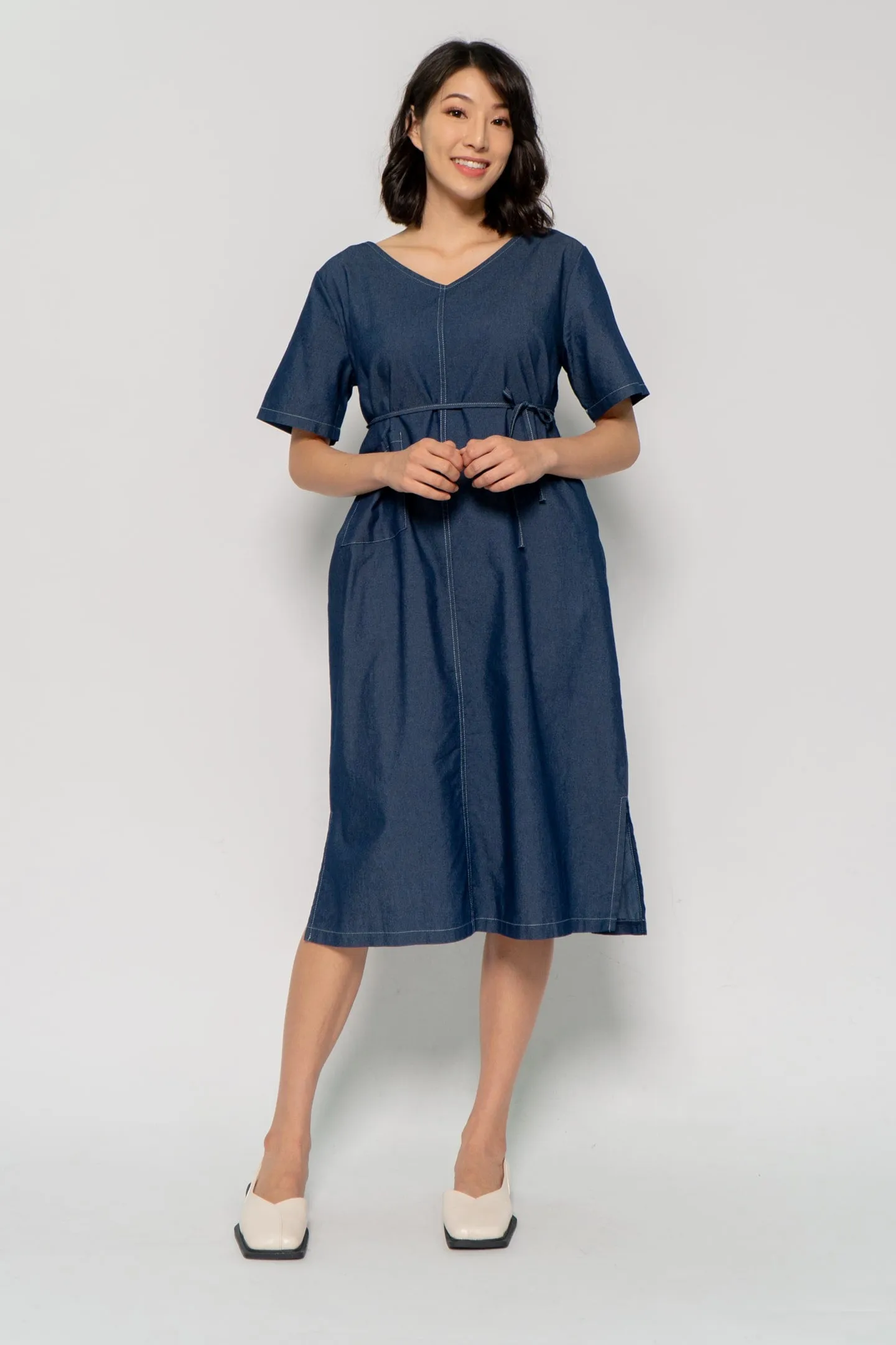 Owen Dress in Denim