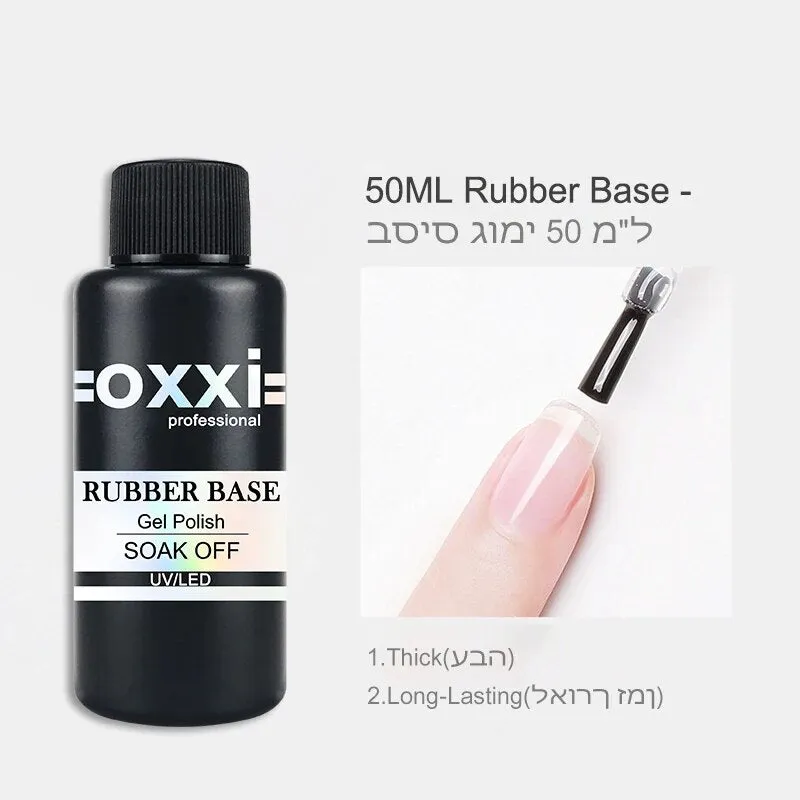 OXXI 50ml Large Capacity Rubber Base / No-Wipe Top GelPolish Refill