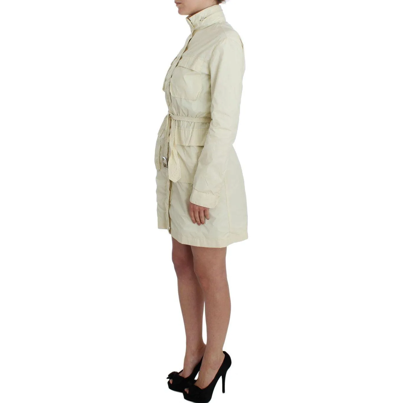 P.A.R.O.S.H. Chic Beige Trench Jacket Coat