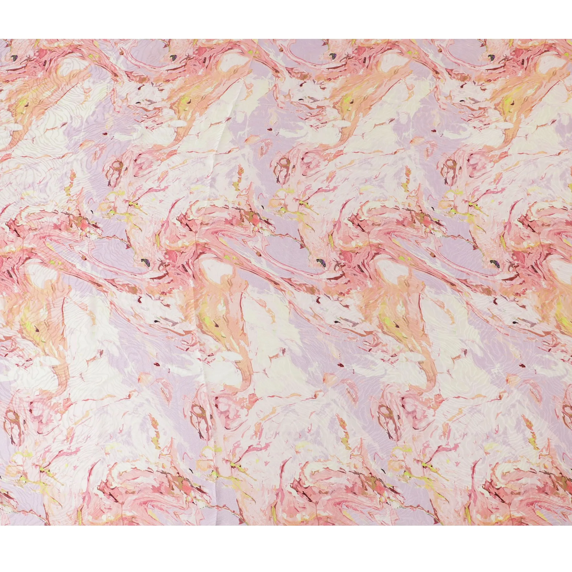 Pastel Blossom Pure Silk Satin Fabric, 110cm Wide - Buy Online-D18369