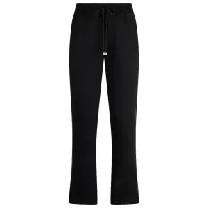 Patrizia Pepe Elegant Cotton Sweatpants with Rhinestone Accent