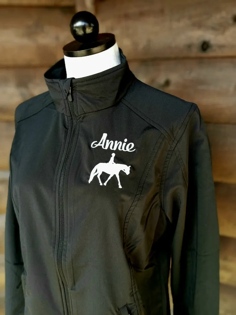 Personalized Equestrian Jacket, Embroidered Horse Jacket