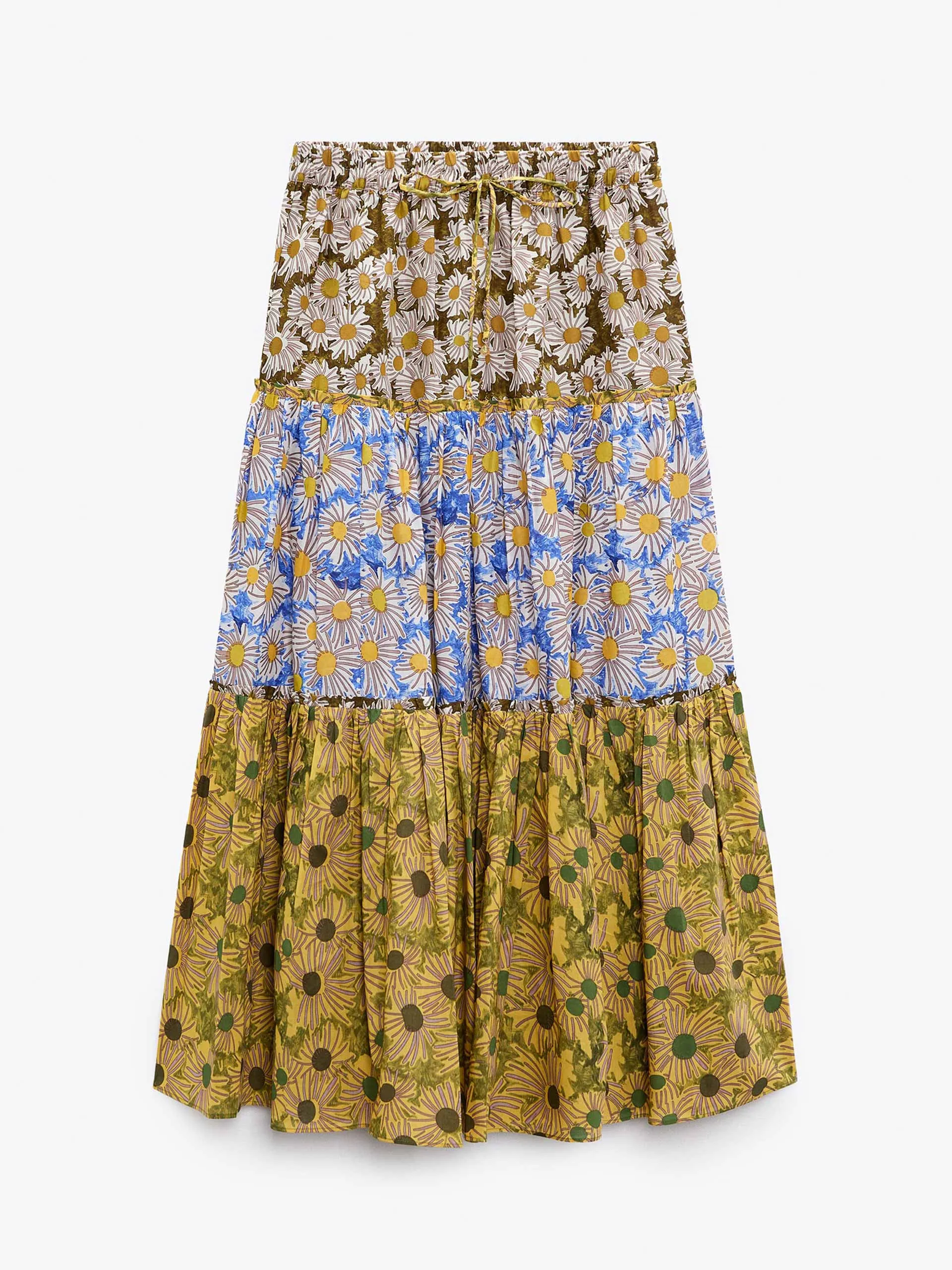 Printed midi skirt