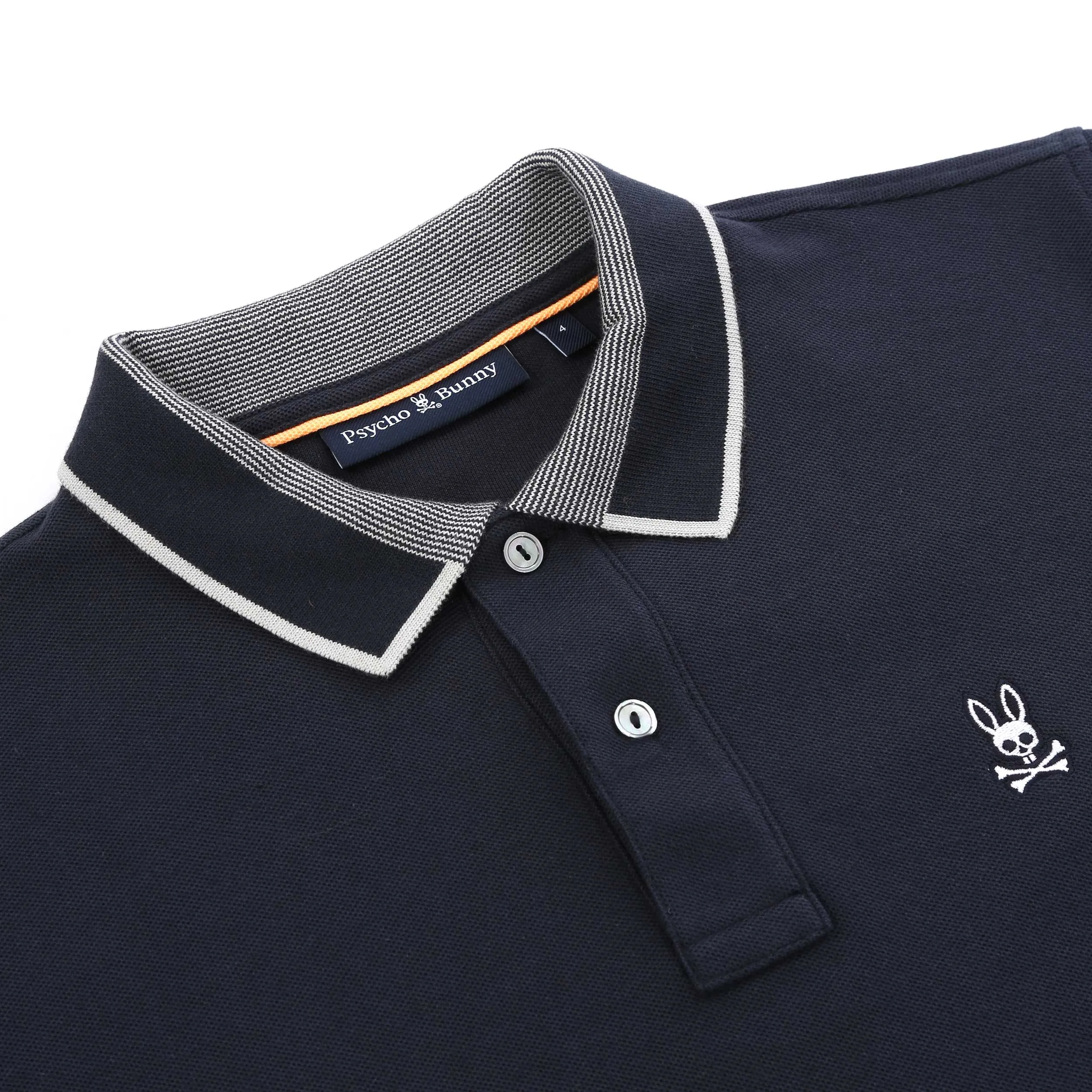 Psycho Bunny Duvall Pique Polo Shirt in Navy