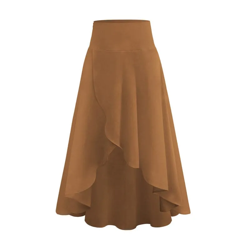 Ruffle Irregular Skirt