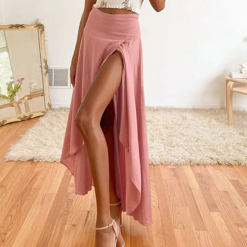 Ruffle Irregular Skirt