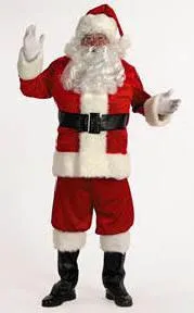 Santa Costume - Velour