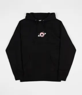 Skateboard Cafe Planet Donut Embroidered Hoodie - Black