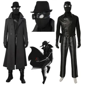 Spider-Man Noir Cosplay SpiderMan Into the Spider-Verse Peter Parker Costume Halloween Outfit