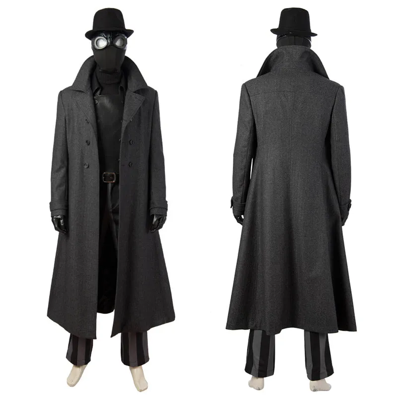 Spider-Man Noir Cosplay SpiderMan Into the Spider-Verse Peter Parker Costume Halloween Outfit