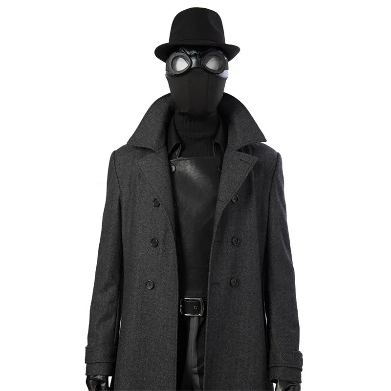 Spider-Man Noir Cosplay SpiderMan Into the Spider-Verse Peter Parker Costume Halloween Outfit