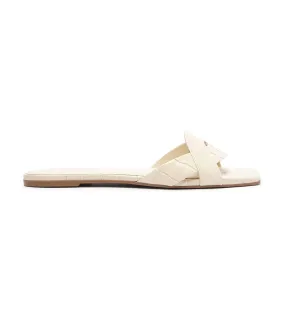 Square Toe Sandals White