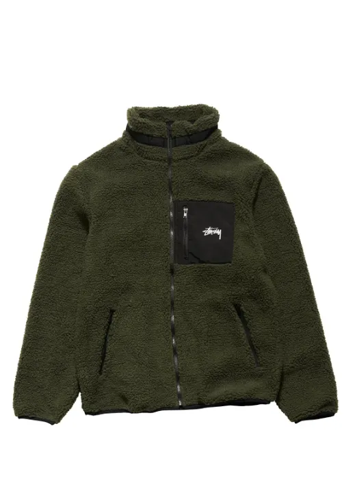 Stock Sherpa Jacket Forest