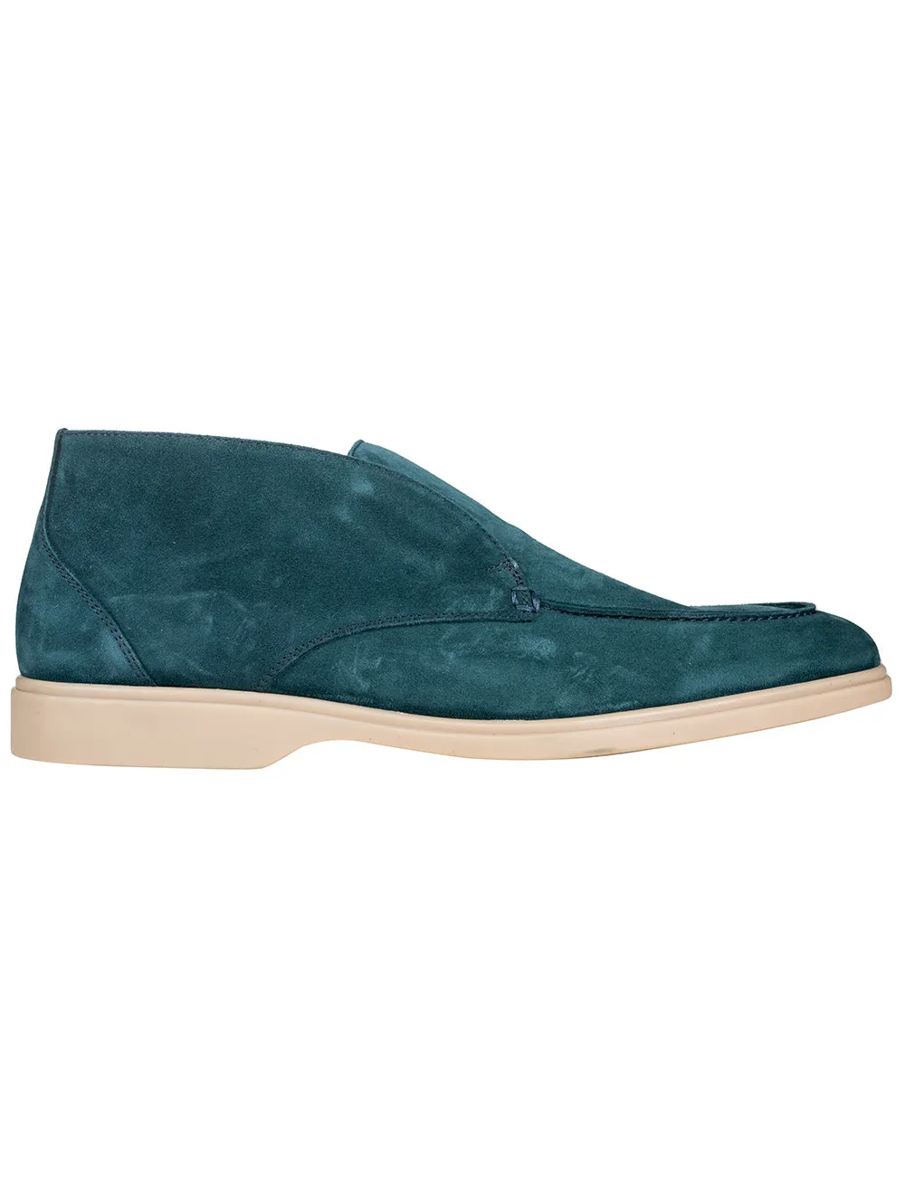 Suede Ankle Boot Petrol