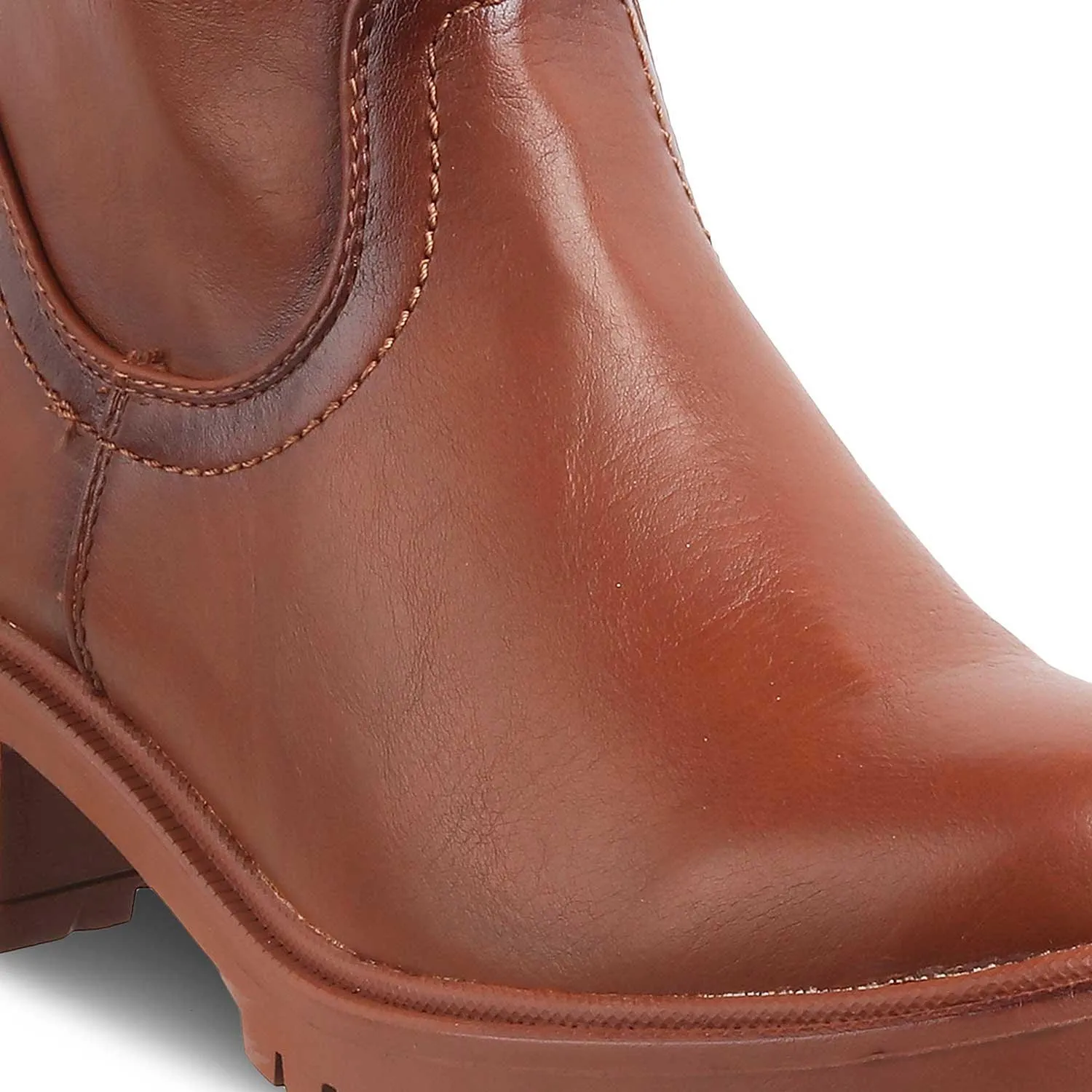 The Akranes Camel Women's Ankle-length Boots Tresmode