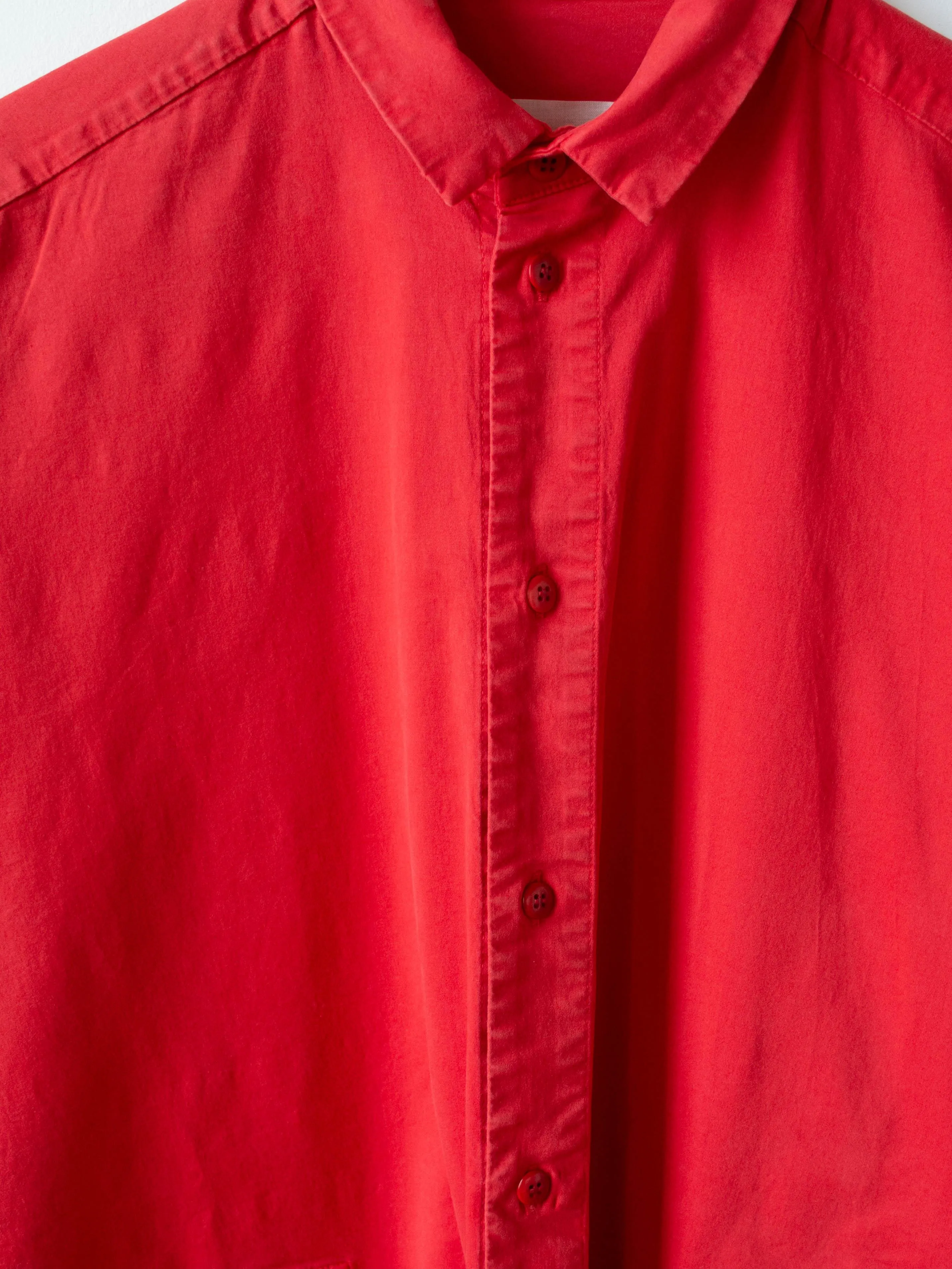 The Draughtsman Dress - Scarlet Twill