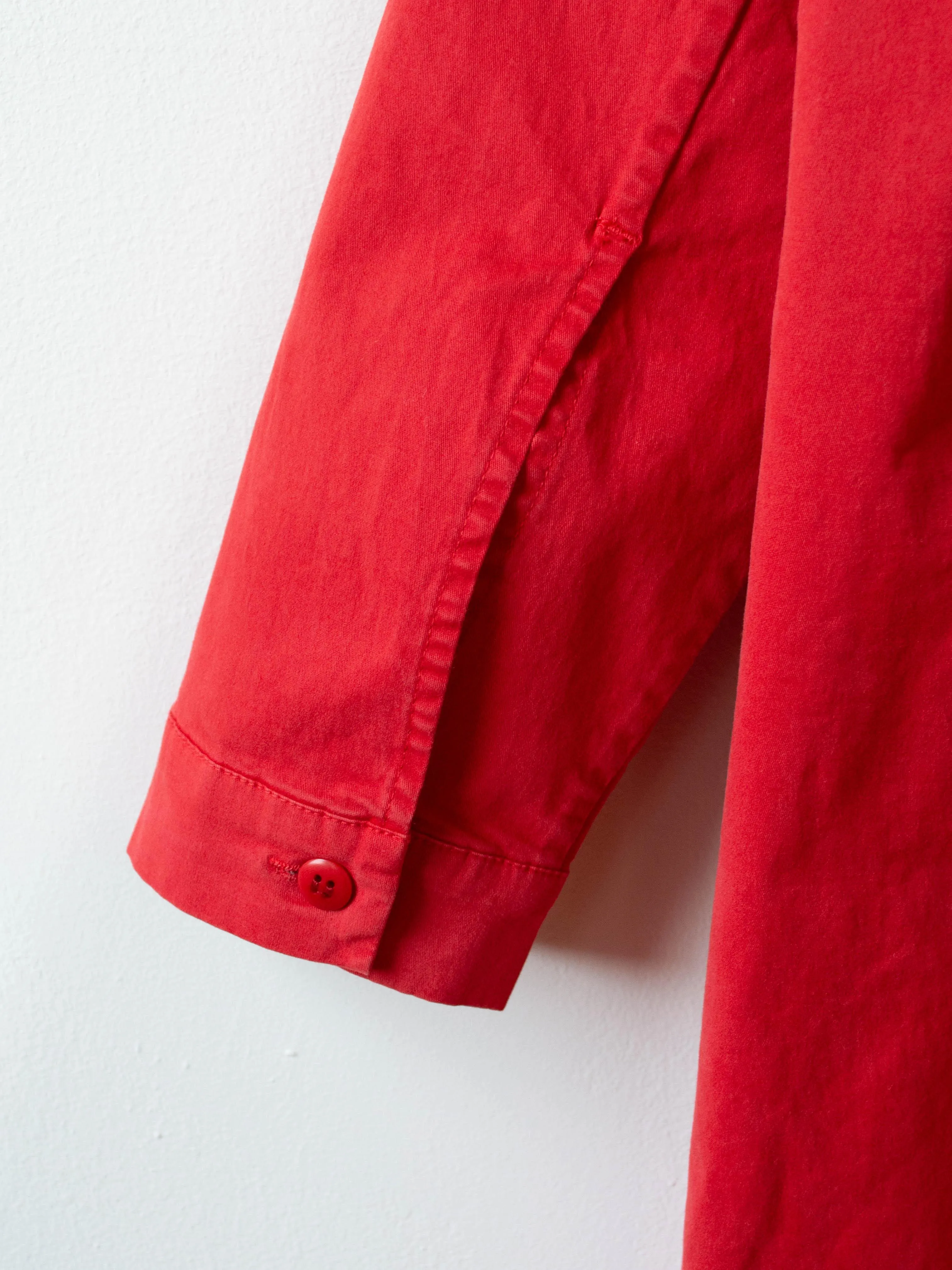 The Draughtsman Dress - Scarlet Twill