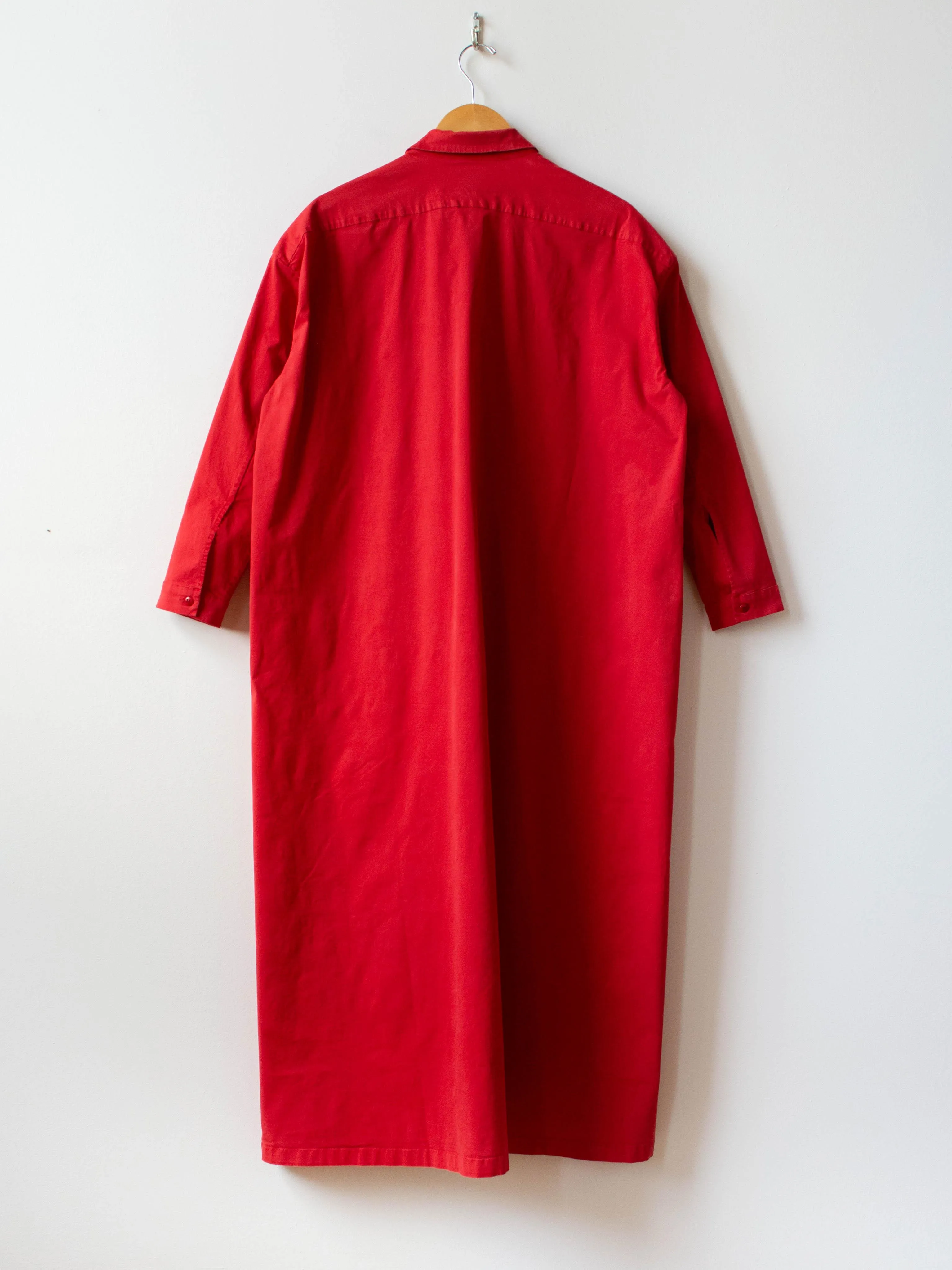 The Draughtsman Dress - Scarlet Twill