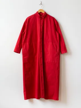 The Draughtsman Dress - Scarlet Twill