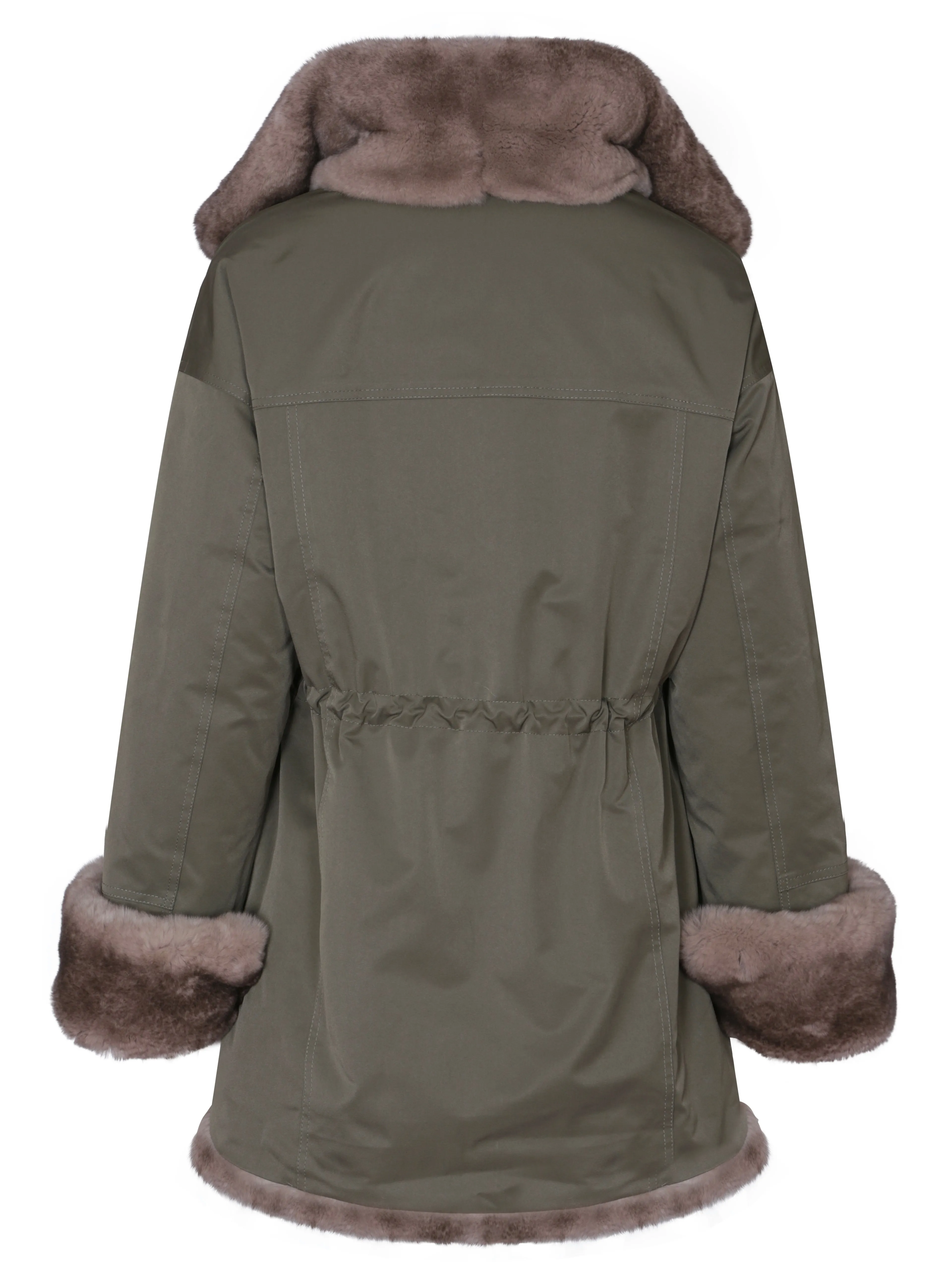 The Elisa Parka Khaki Green