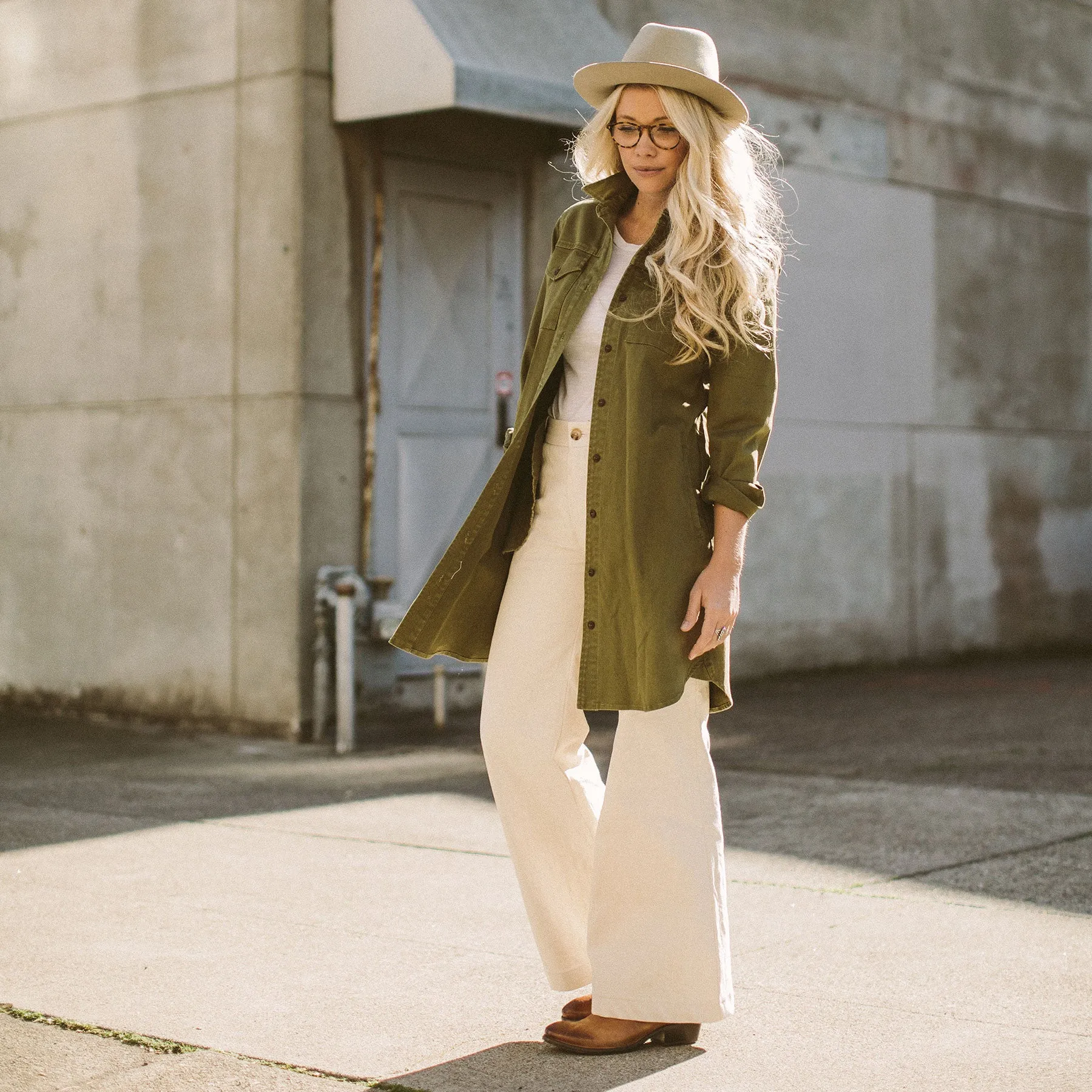 The Trench Dress in Army Green