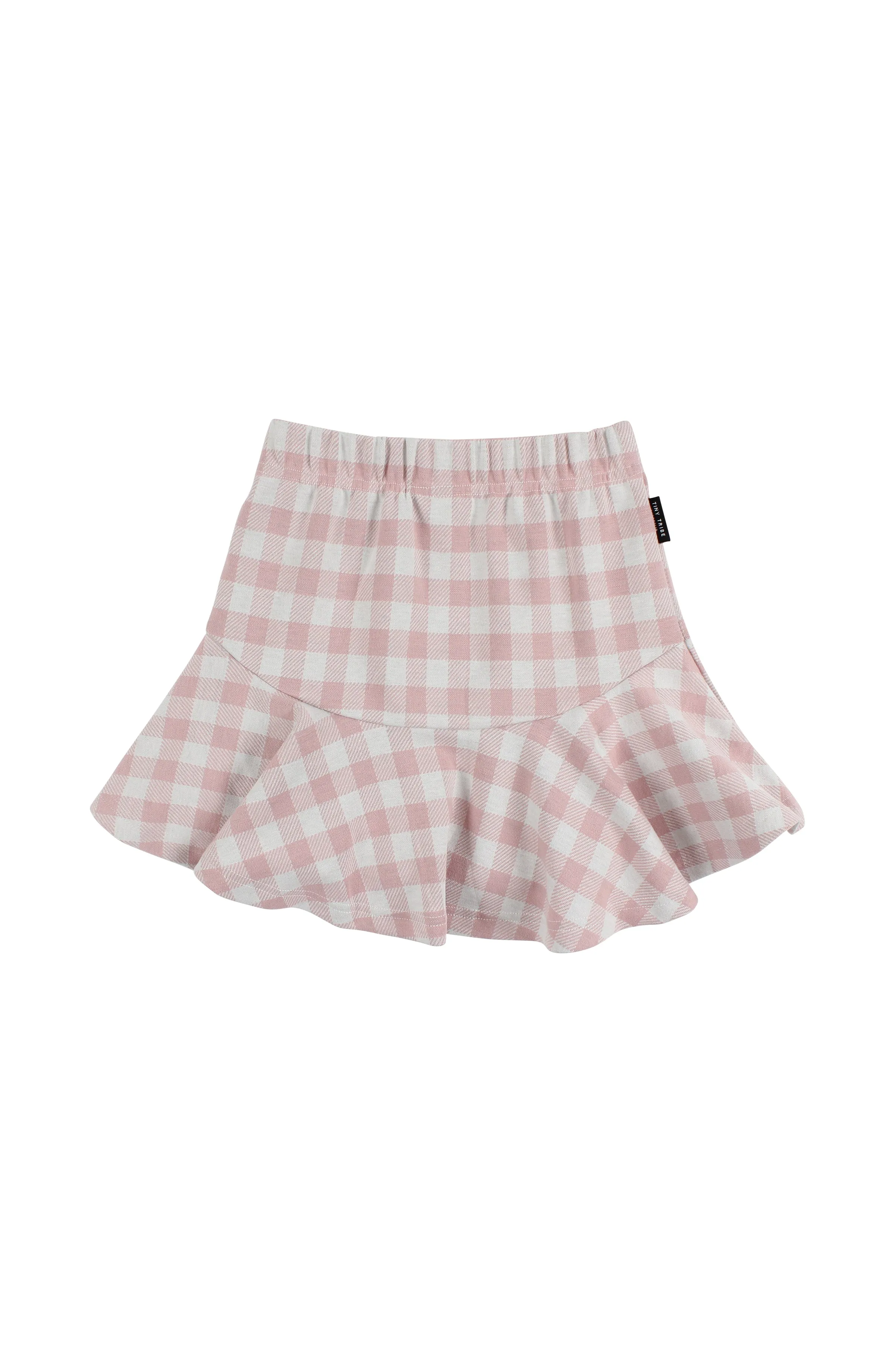 TINY TRIBE CHECK RUFFLE SKIRT