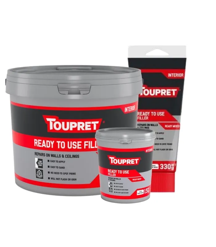 Toupret Interior Ready Mixed Filler - White - Ready to use