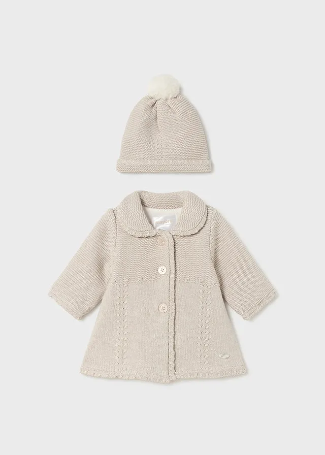 Tricot knit Coat and Hat