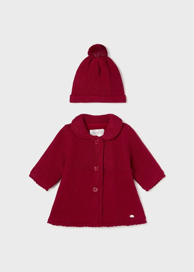 Tricot knit Coat and Hat