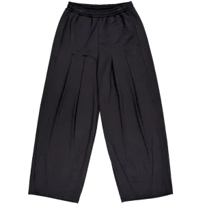 Two tuck wide fit sweat pants black