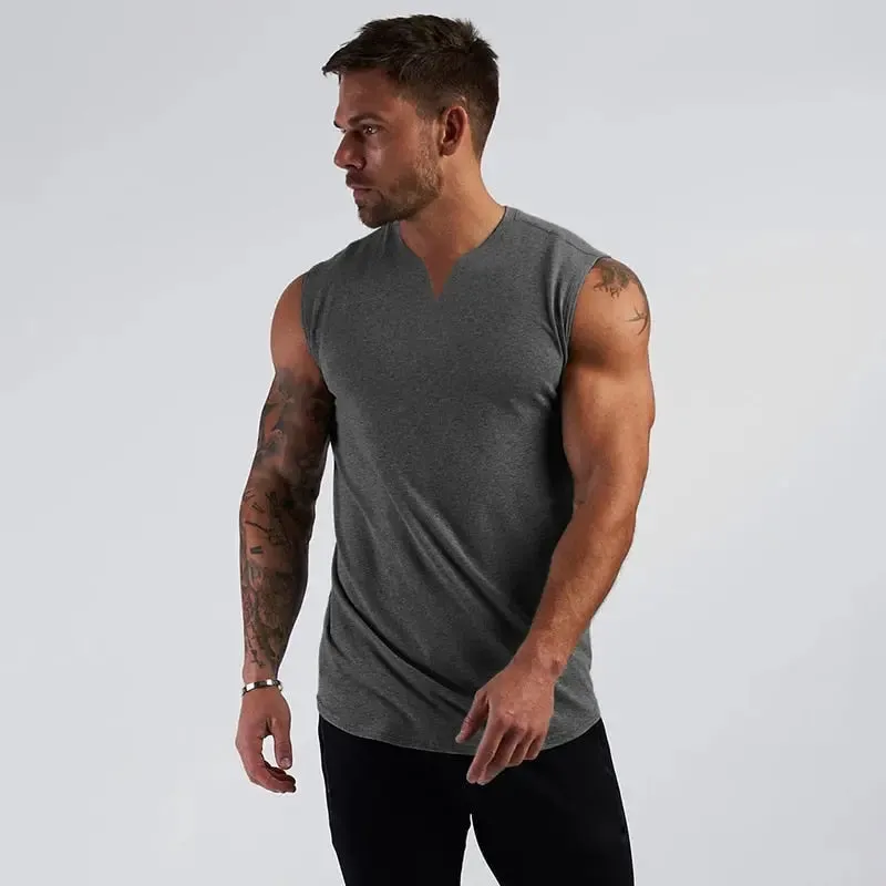 V Neck Fitness Shirt