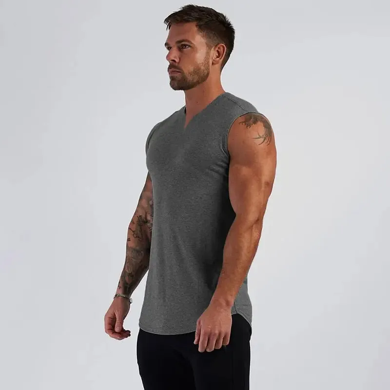 V Neck Fitness Shirt